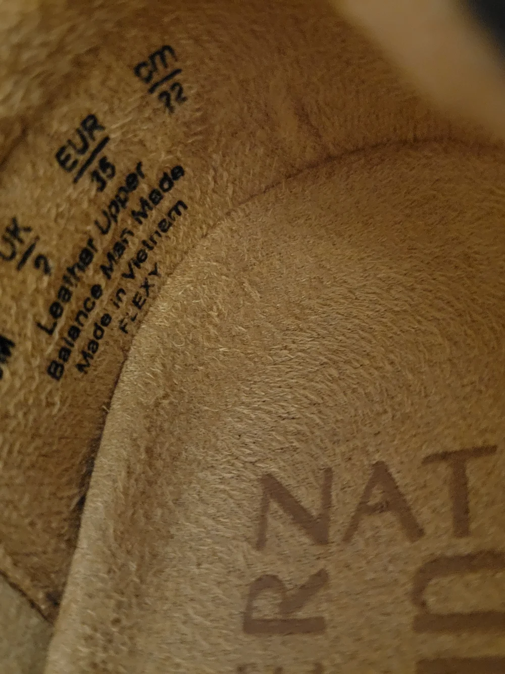 Naturalizer Black Ballet Flats with Tan Insole